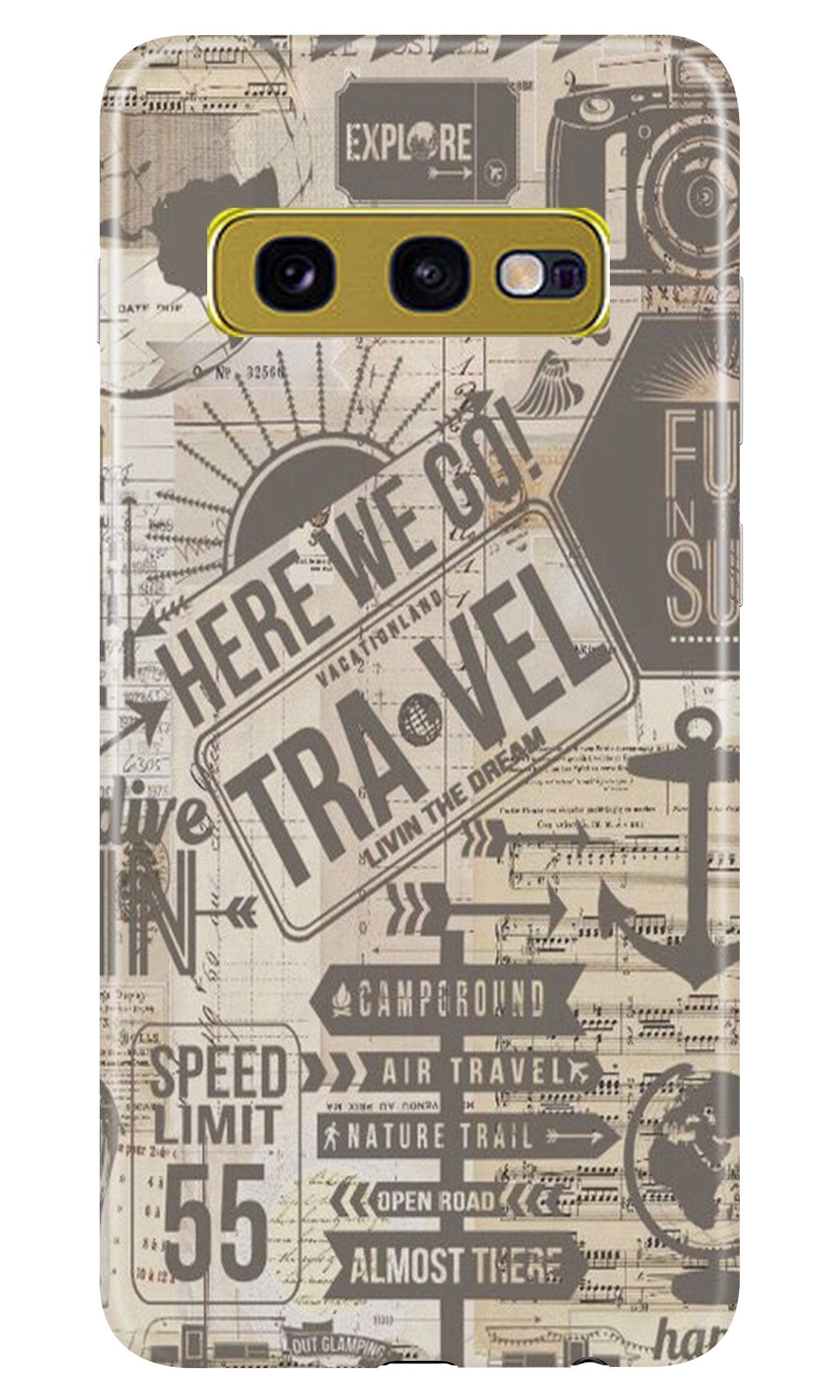 Travel Mobile Back Case for Samsung Galaxy S10E (Design - 104) Travel Case for Samsung Galaxy S10E (Design - 104)
