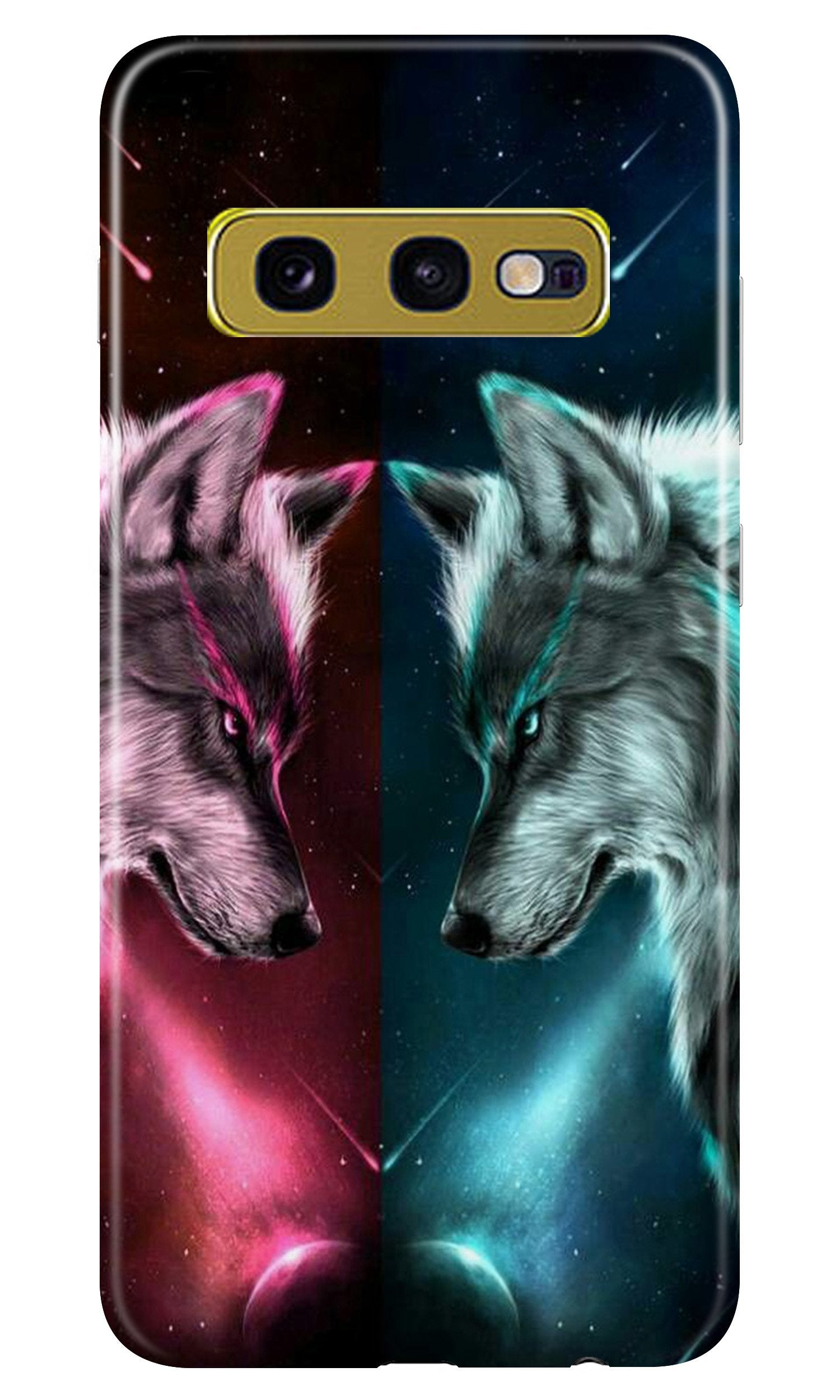 Wolf fight Mobile Back Case for Samsung Galaxy S10E (Design - 221) Wolf fight Case for Samsung Galaxy S10E (Design No. 221)