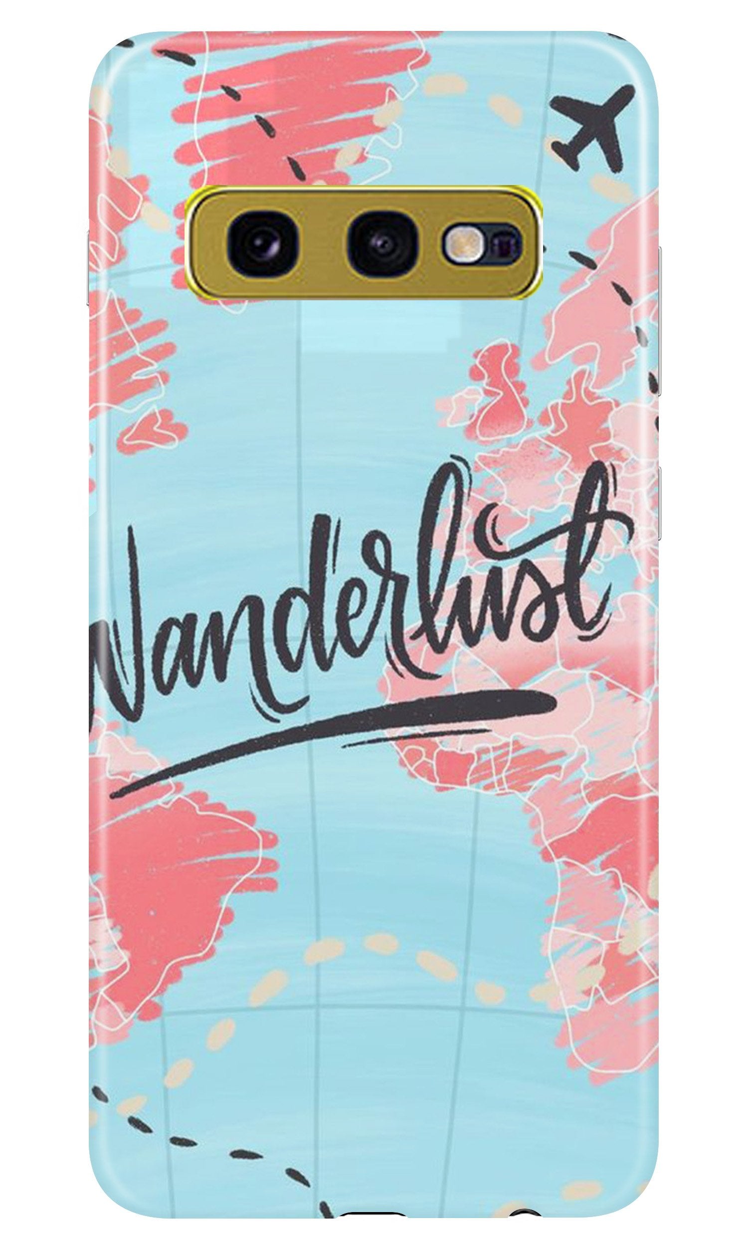 Wonderlust Travel Mobile Back Case for Samsung Galaxy S10E (Design - 223) Wonderlust Travel Case for Samsung Galaxy S10E (Design No. 223)