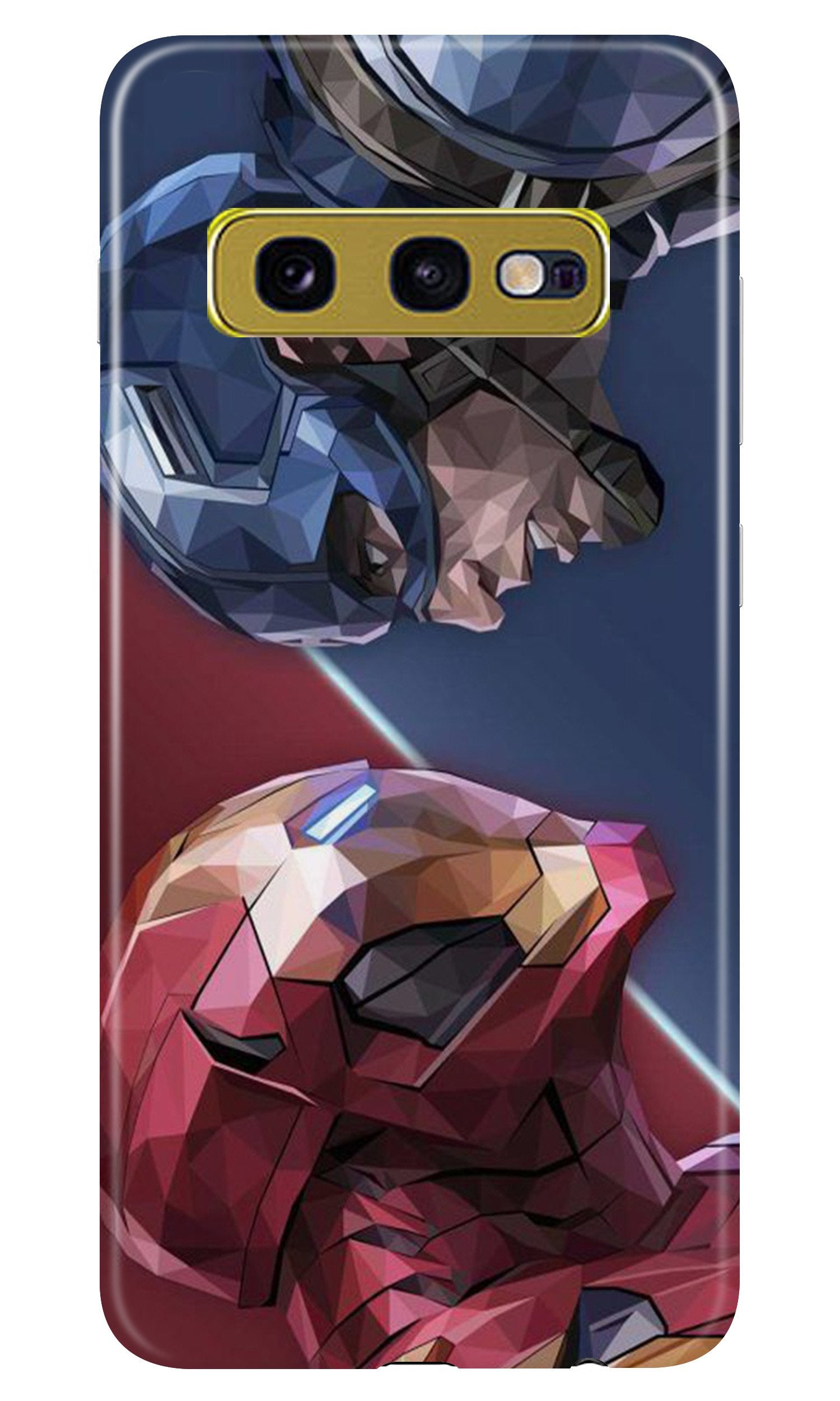 Ironman Captain America Mobile Back Case for Samsung Galaxy S10E (Design - 245) Ironman Captain America Case for Samsung Galaxy S10E (Design No. 245)
