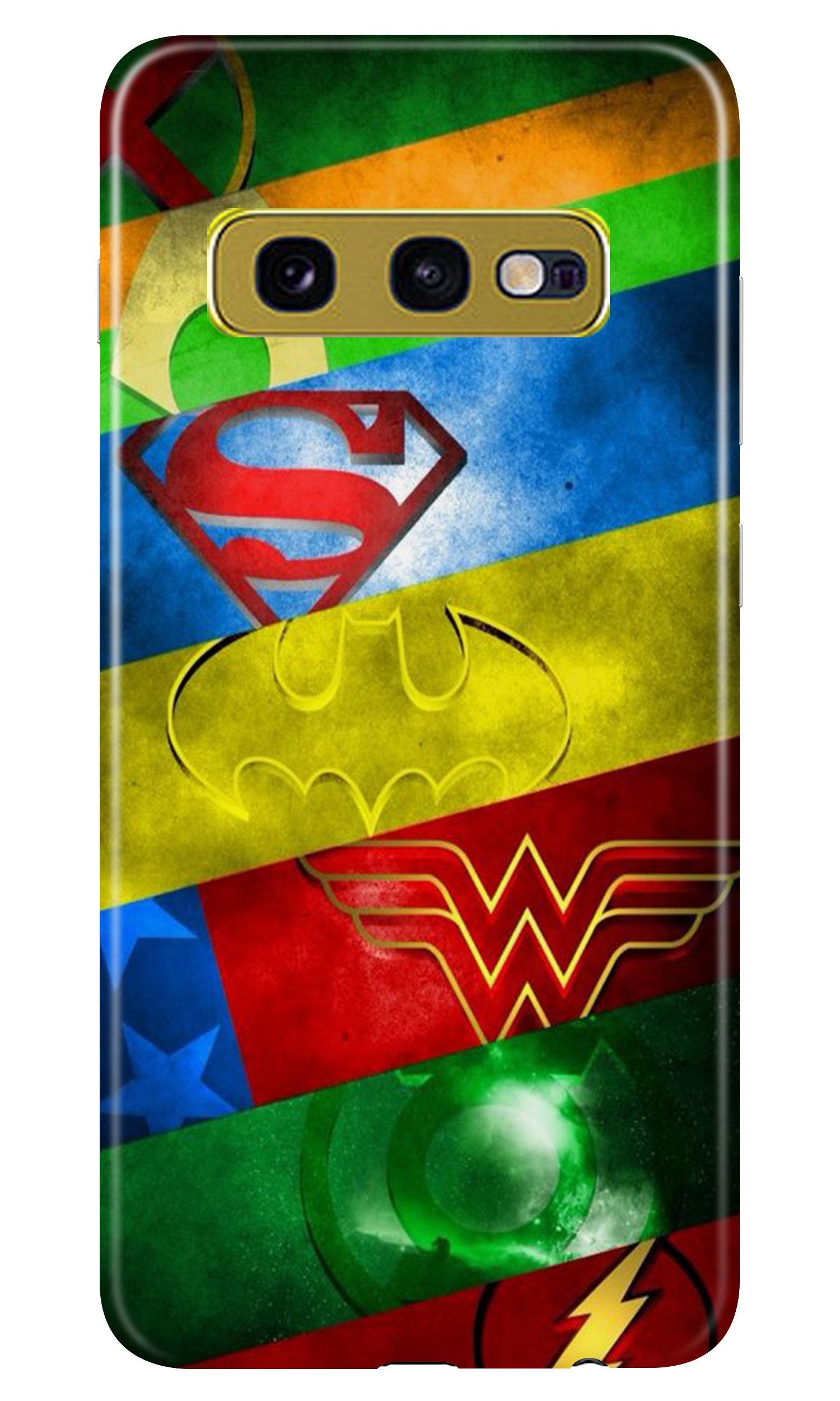 Superheros Logo Mobile Back Case for Samsung Galaxy S10E (Design - 251) Superheros Logo Case for Samsung Galaxy S10E (Design No. 251)