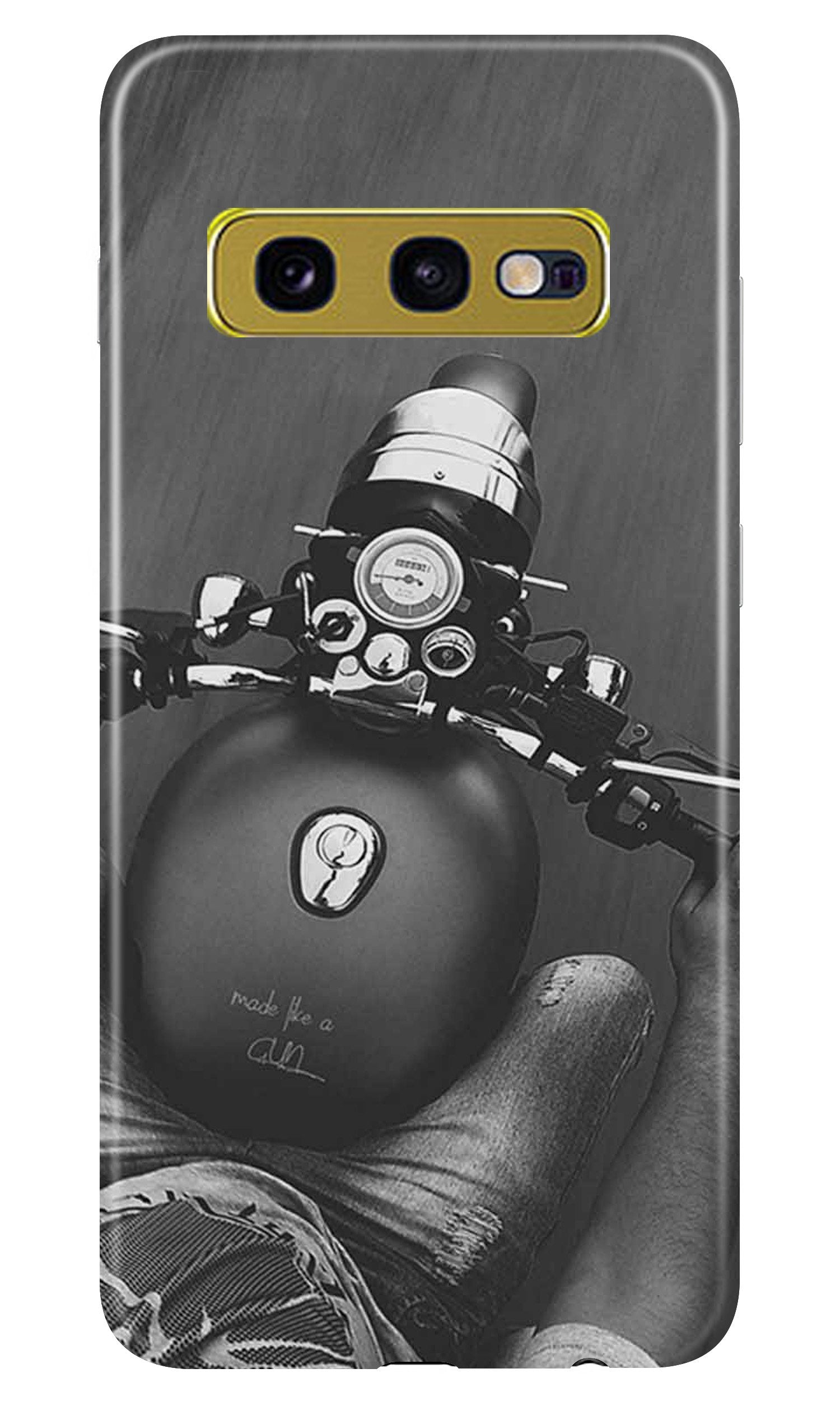 Royal Enfield Mobile Back Case for Samsung Galaxy S10E (Design - 382) Royal Enfield Mobile Back Case for Samsung Galaxy S10E (Design - 382)