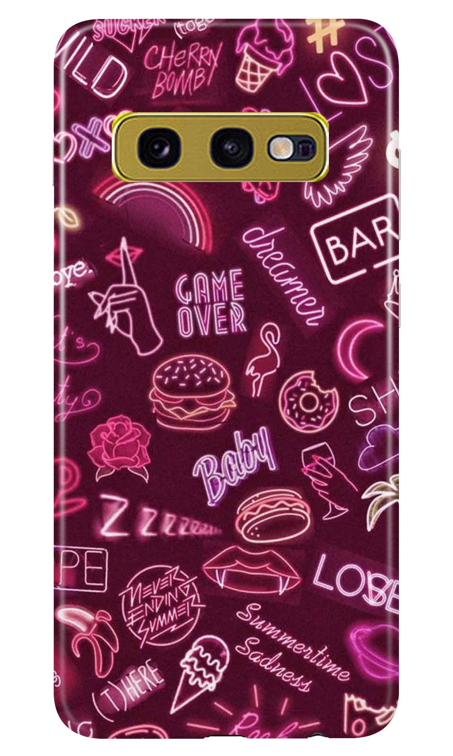 Party Theme Mobile Back Case for Samsung Galaxy S10E (Design - 392) Party Theme Mobile Back Case for Samsung Galaxy S10E (Design - 392)