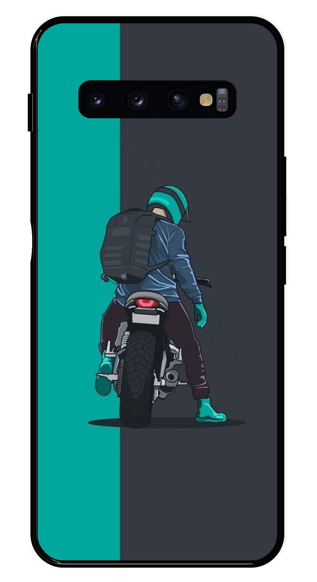 Bike Lover Metal Mobile Case for Samsung Galaxy S10 Plus Bike Lover Metal Mobile Case for Samsung Galaxy S10 Plus (Design No -05)
