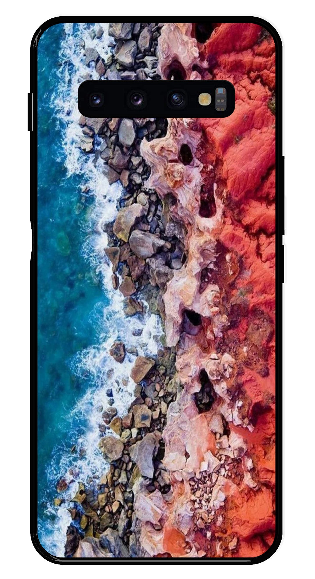 Sea Shore Metal Mobile Case for Samsung Galaxy S10 Plus Sea Shore Metal Mobile Case for Samsung Galaxy S10 Plus (Design No -18)