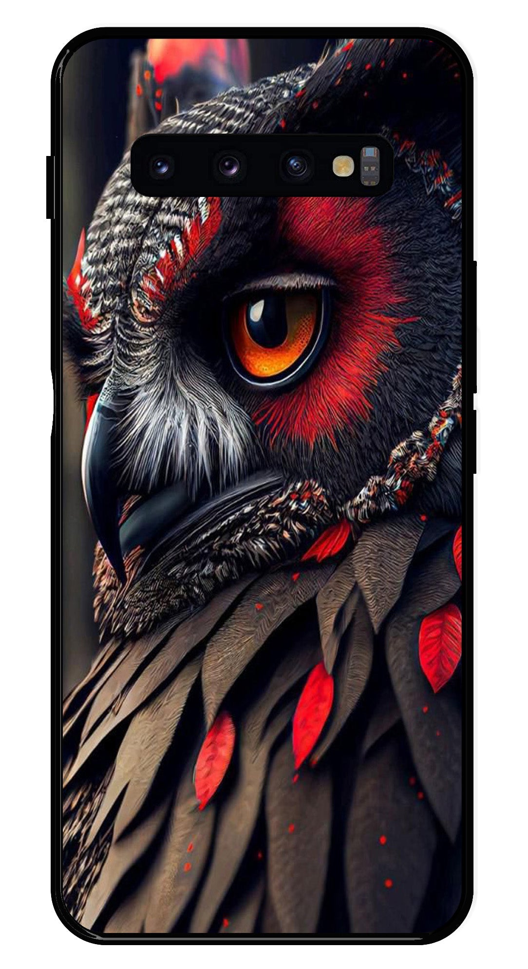 Owl Design Metal Mobile Case for Samsung Galaxy S10 Plus Owl Design Metal Mobile Case for Samsung Galaxy S10 Plus (Design No -26)