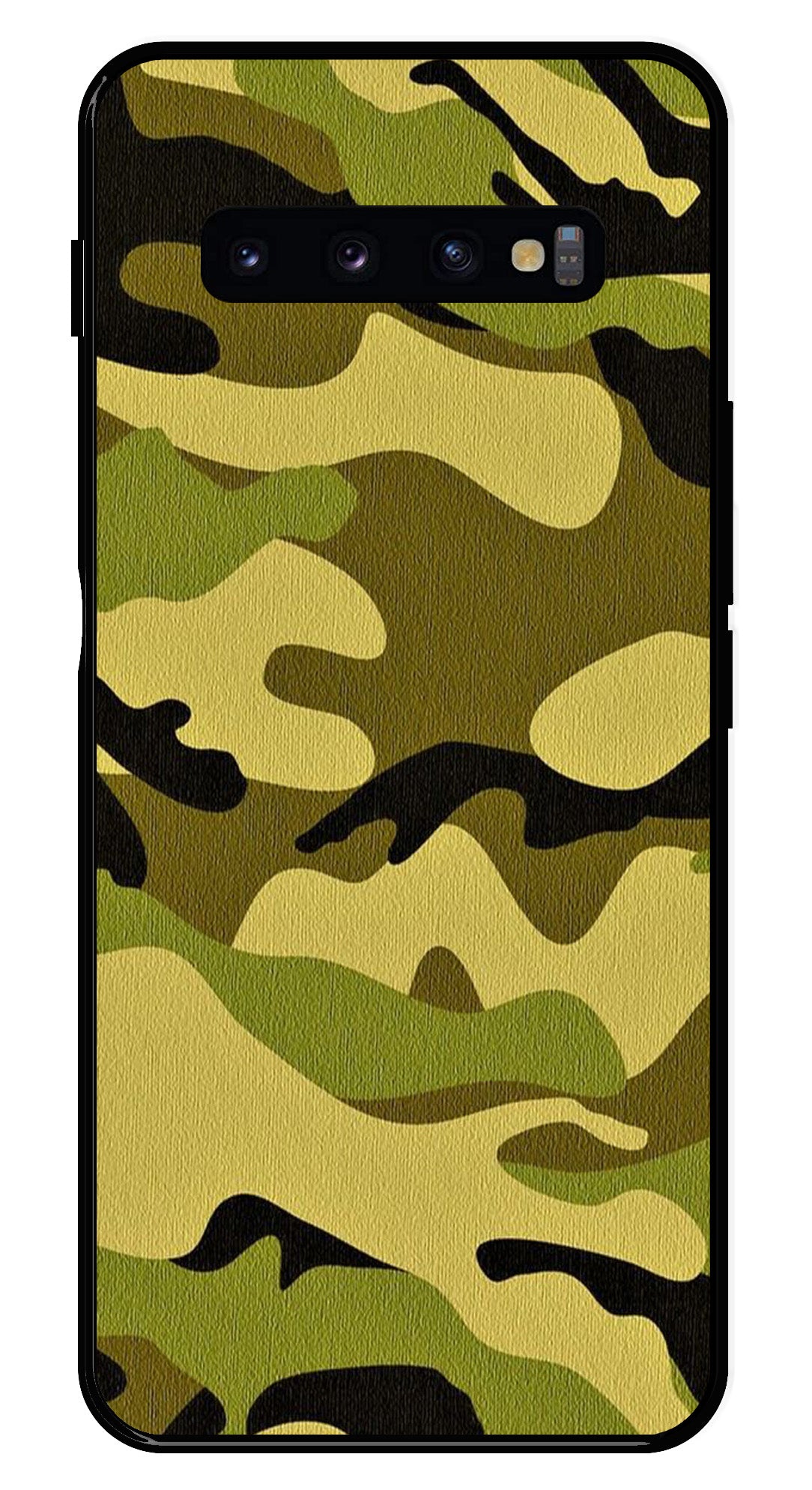 Army Pattern Metal Mobile Case for Samsung Galaxy S10 Plus Army Pattern Metal Mobile Case for Samsung Galaxy S10 Plus (Design No -35)