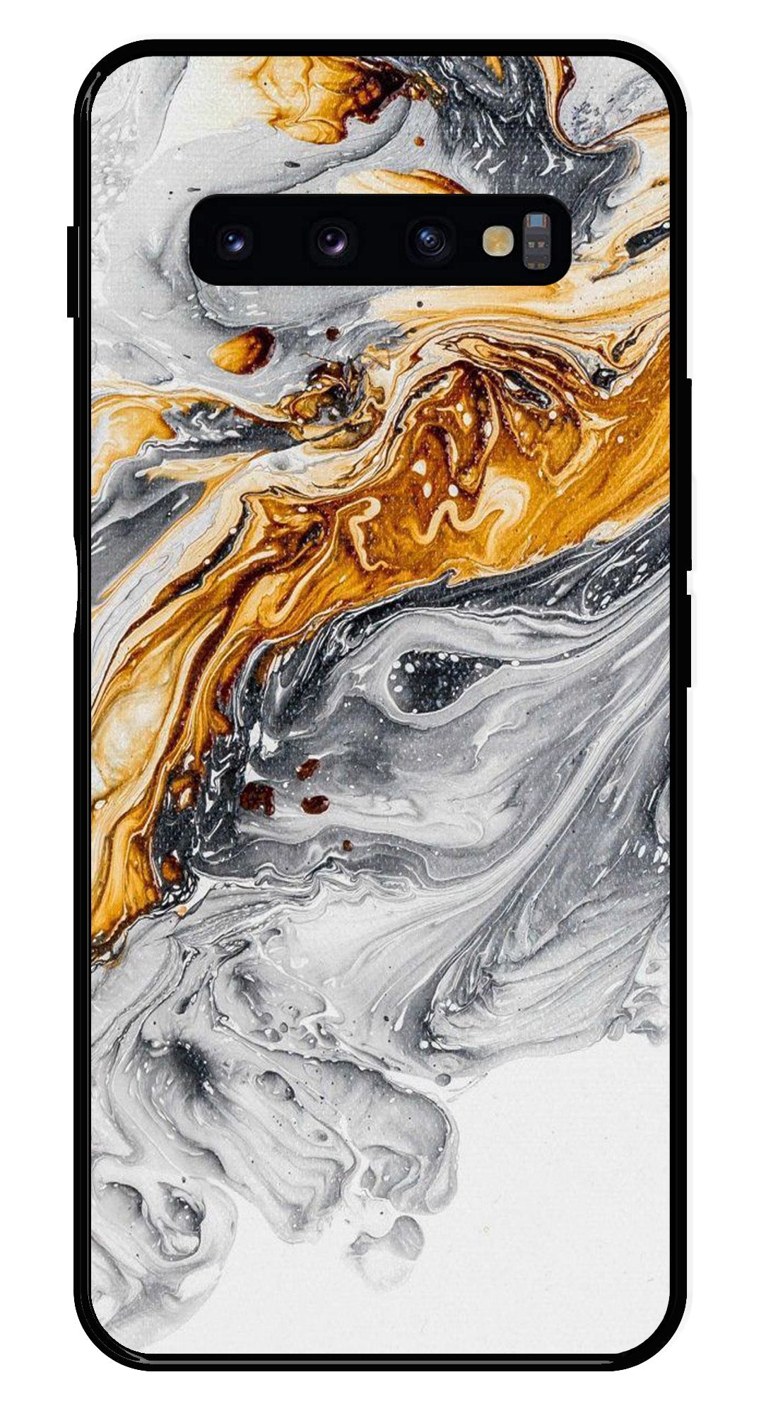 Marble Pattern Metal Mobile Case for Samsung Galaxy S10 Plus Marble Pattern Metal Mobile Case for Samsung Galaxy S10 Plus (Design No -36)