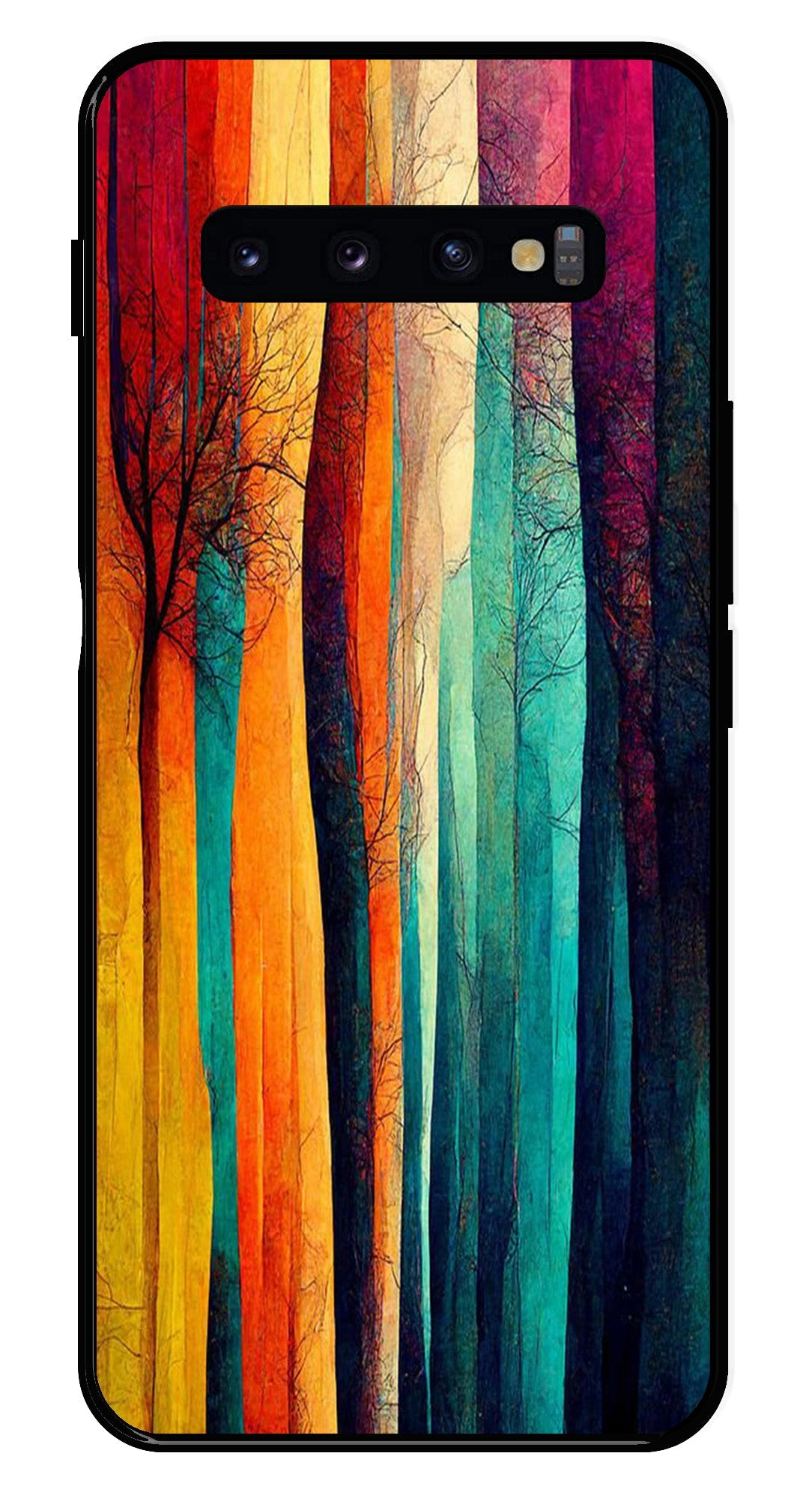 Modern Art Colorful Metal Mobile Case for Samsung Galaxy S10 Plus Modern Art Colorful Metal Mobile Case for Samsung Galaxy S10 Plus (Design No -47)