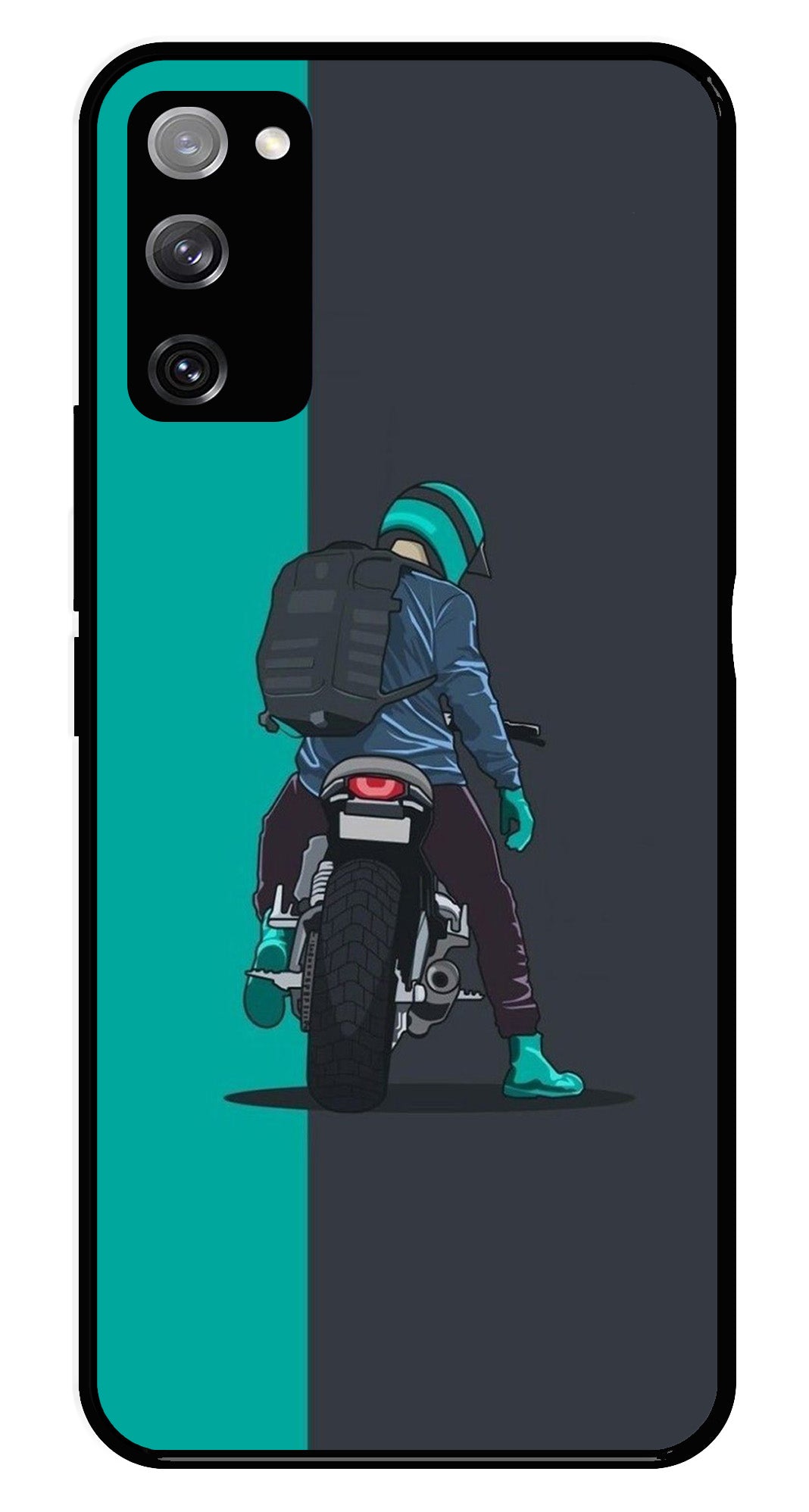 Bike Lover Metal Mobile Case for Samsung Galaxy S20 FE 5G (Design No -05)