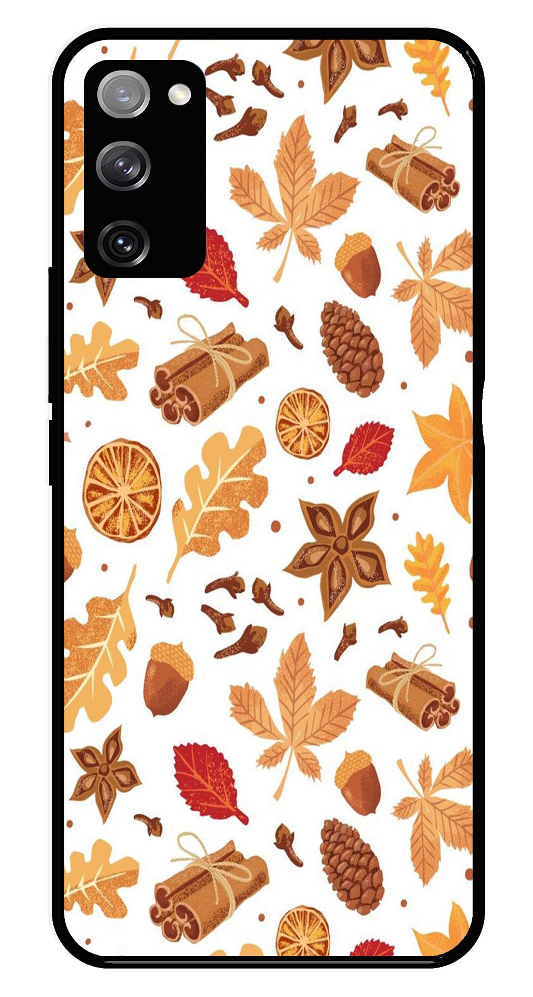 Autumn Leaf Metal Mobile Case for Samsung Galaxy S20 FE 5G Autumn Leaf Metal Mobile Case for Samsung Galaxy S20 FE 5G (Design No -19)