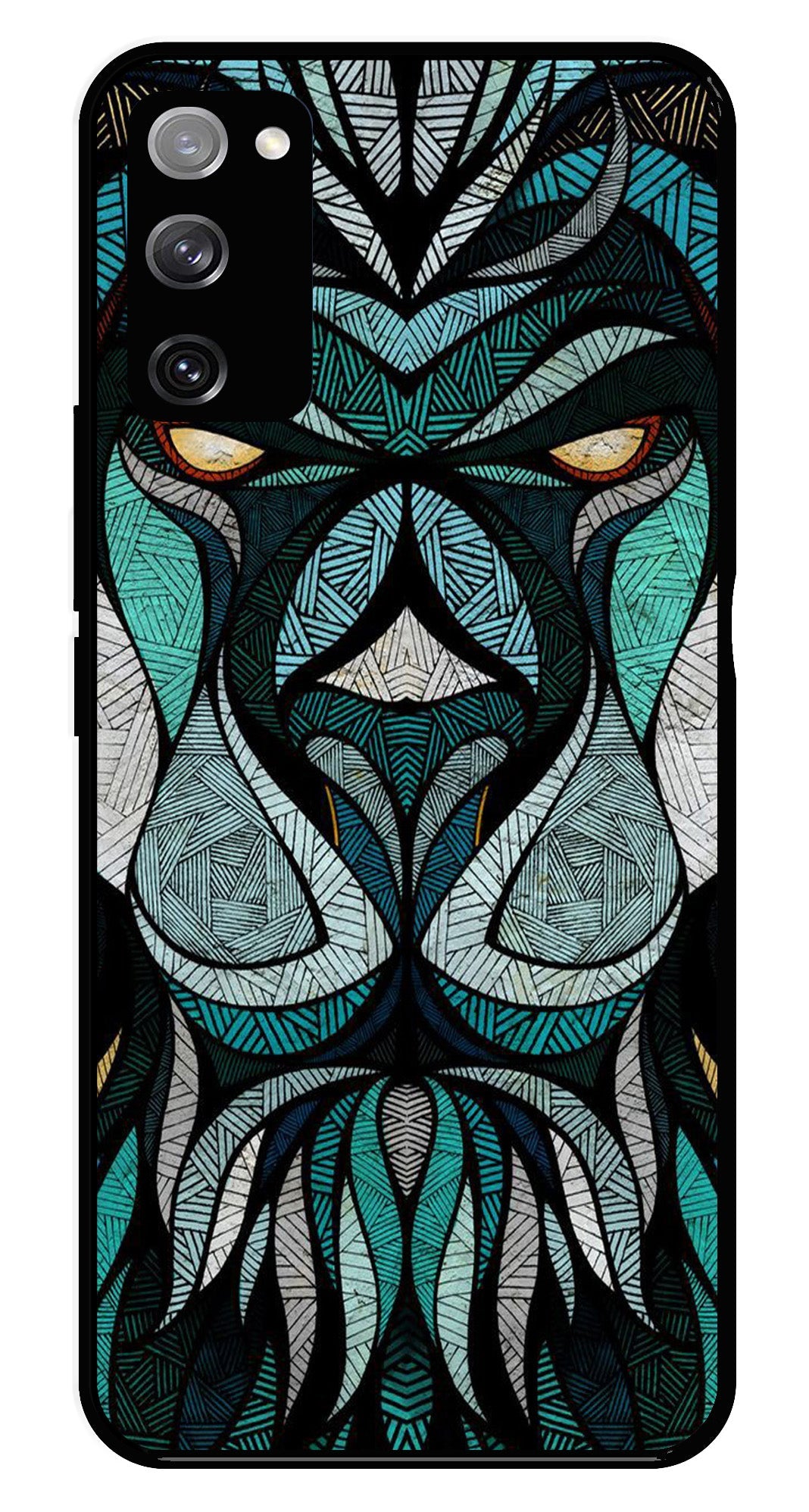 Lion Pattern Metal Mobile Case for Samsung Galaxy S20 FE 5G Lion Pattern Metal Mobile Case for Samsung Galaxy S20 FE 5G (Design No -40)