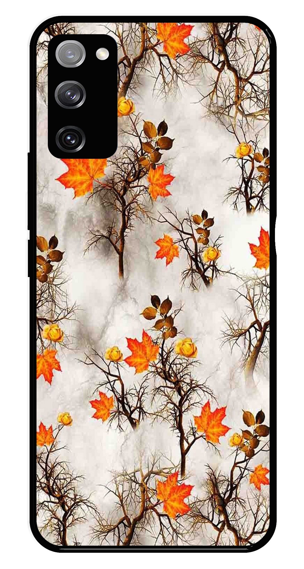 Autumn leaves Metal Mobile Case for Samsung Galaxy S20 FE 5G Autumn leaves Metal Mobile Case for Samsung Galaxy S20 FE 5G (Design No -55)