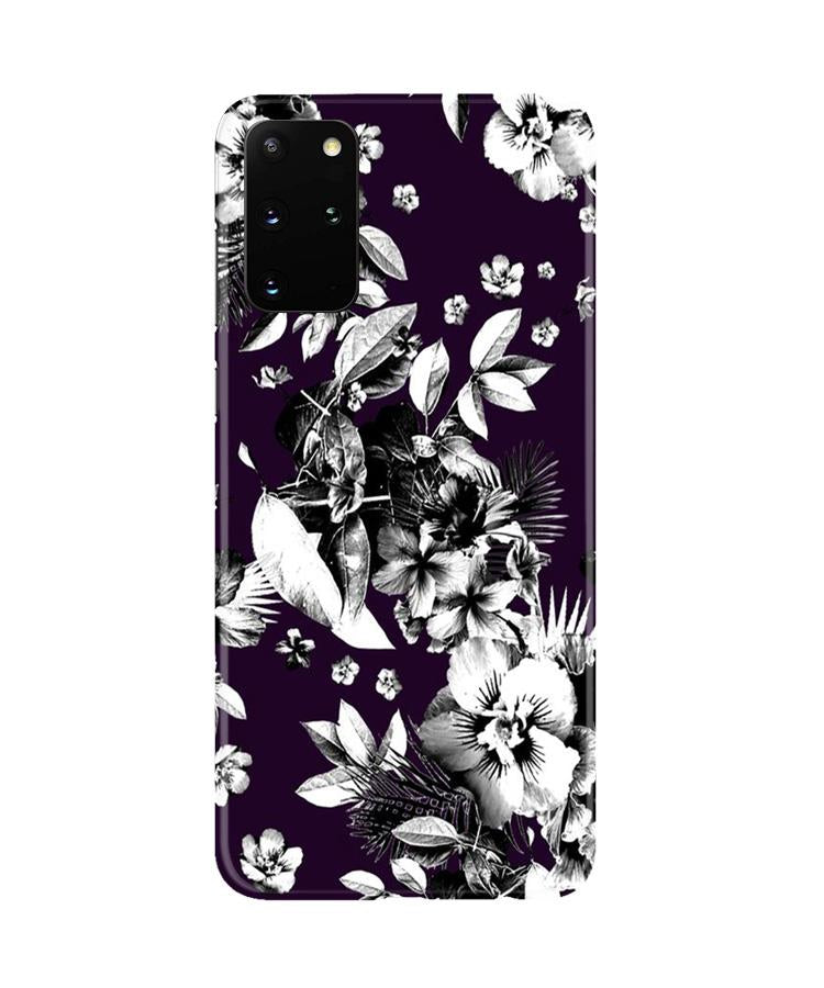 white flowers Mobile Back Case for Galaxy S20 Plus (Design - 7) white flowers Case for Galaxy S20 Plus