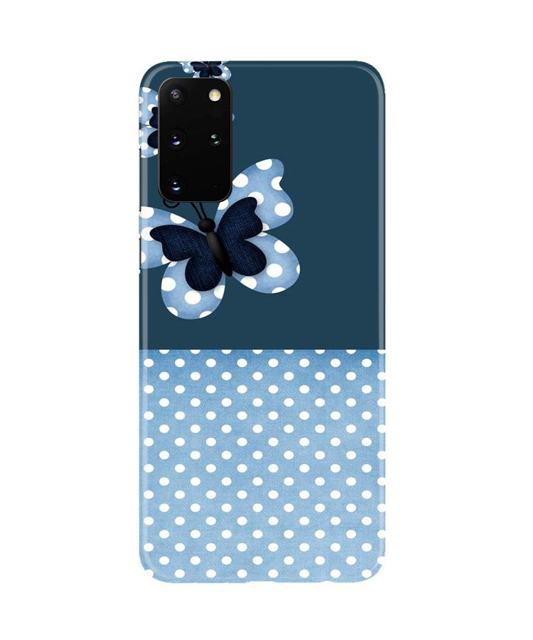 White dots Butterfly Mobile Back Case for Galaxy S20 Plus (Design - 31) White dots Butterfly Case for Galaxy S20 Plus
