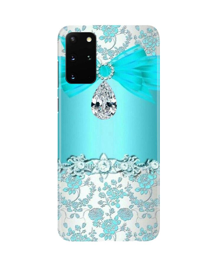 Shinny Blue Background Mobile Back Case for Galaxy S20 Plus (Design - 32) Shinny Blue Background Case for Galaxy S20 Plus