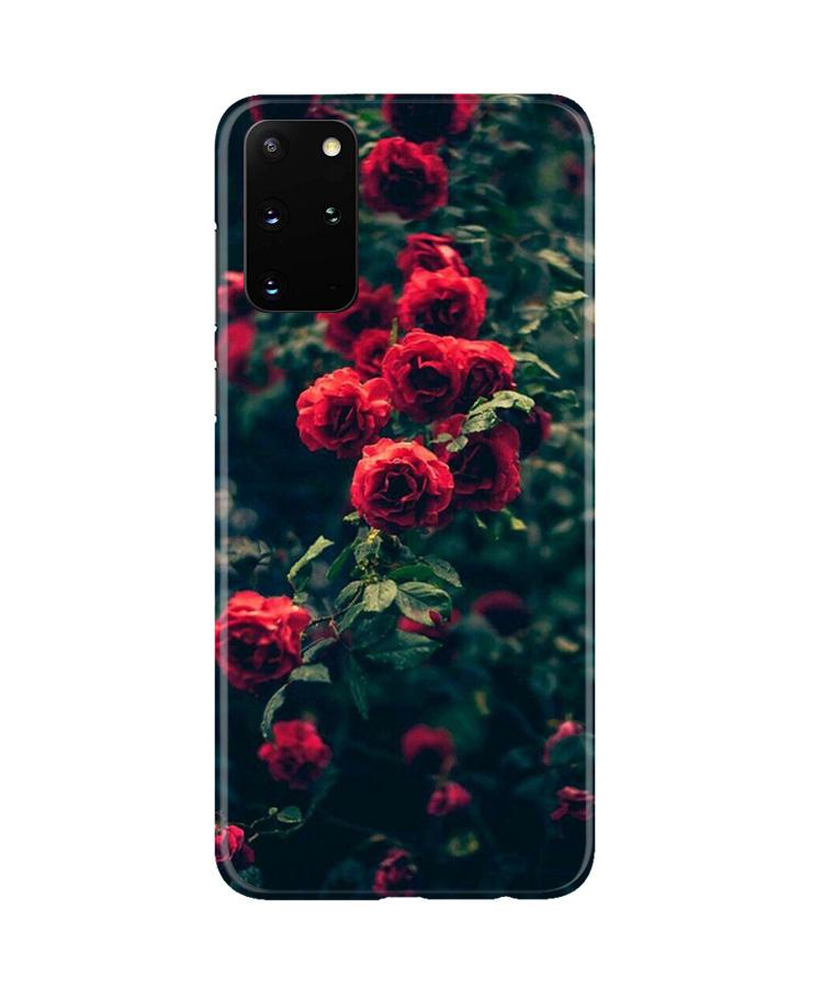 Red Rose Mobile Back Case for Galaxy S20 Plus (Design - 66) Red Rose Case for Galaxy S20 Plus