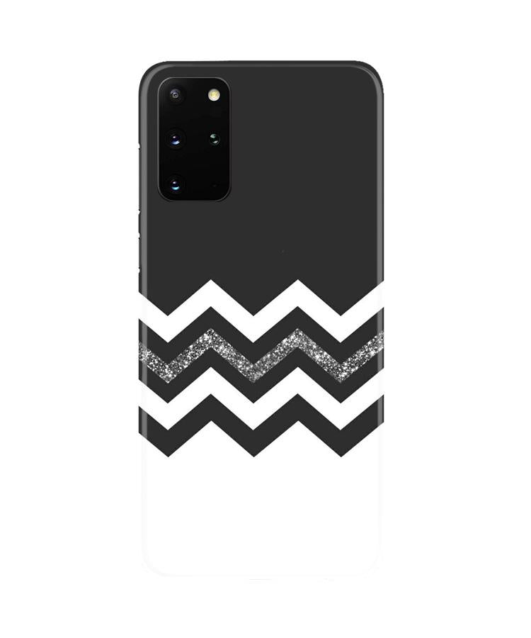 Black white Pattern2Mobile Back Case for Galaxy S20 Plus (Design - 83) Black white Pattern2Case for Galaxy S20 Plus