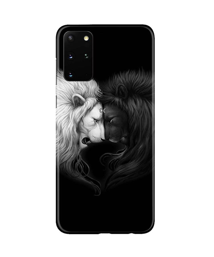 Dark White Lion Mobile Back Case for Galaxy S20 Plus (Design - 140) Dark White Lion Case for Galaxy S20 Plus (Design - 140)