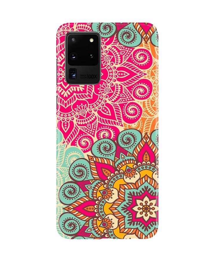 Rangoli art Mobile Back Case for Galaxy S20 Ultra (Design - 6) Rangoli art Case for Galaxy S20 Ultra