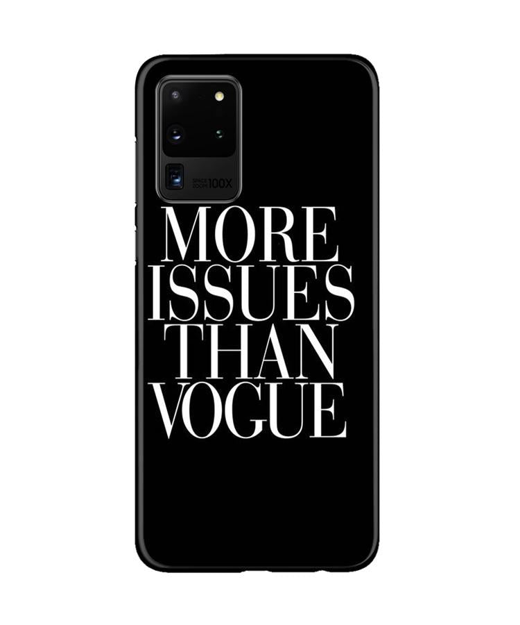 More Issues than Vague Mobile Back Case for Galaxy S20 Ultra (Design - 74) More Issues than Vague Case for Galaxy S20 Ultra