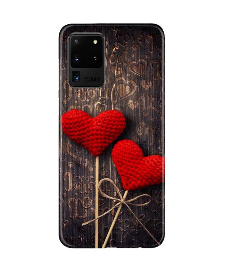 Red Hearts Mobile Back Case for Galaxy S20 Ultra (Design - 80) Red Hearts Case for Galaxy S20 Ultra