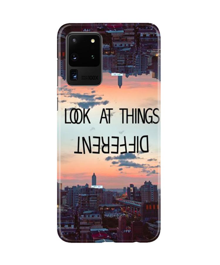 Look at things different Mobile Back Case for Galaxy S20 Ultra (Design - 99) Look at things different Case for Galaxy S20 Ultra