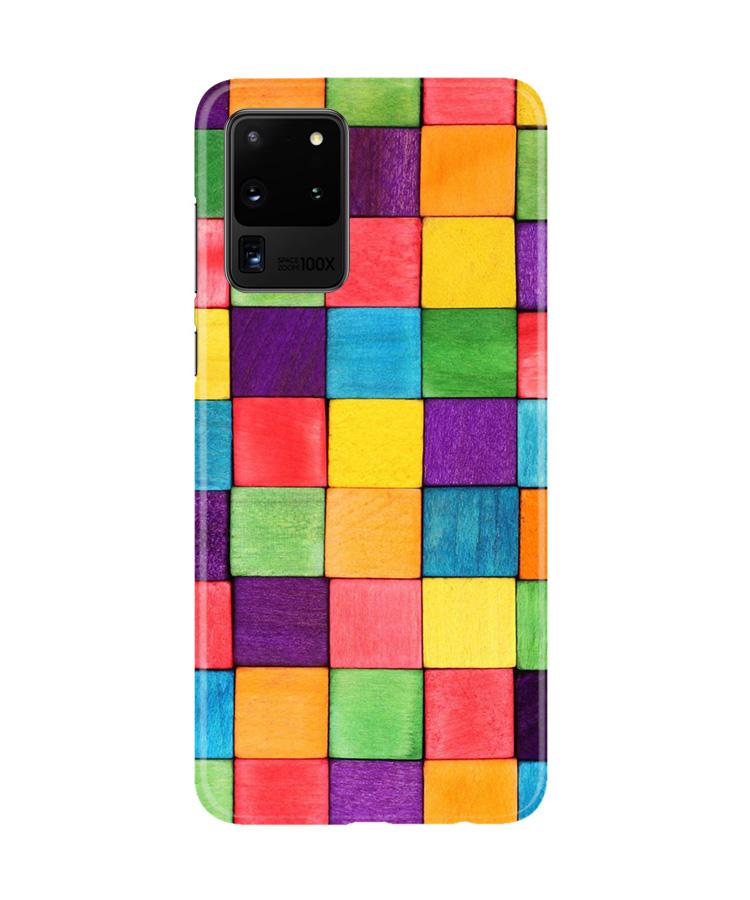 Colorful Square Mobile Back Case for Galaxy S20 Ultra (Design - 218) Colorful Square Case for Galaxy S20 Ultra (Design No. 218)