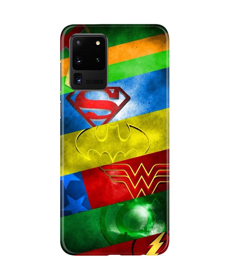 Superheros Logo Mobile Back Case for Galaxy S20 Ultra (Design - 251) Superheros Logo Case for Galaxy S20 Ultra (Design No. 251)