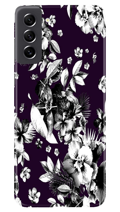 white flowers Mobile Back Case for Samsung Galaxy S21 FE 5G (Design - 7) white flowers Case for Samsung Galaxy S21 FE 5G