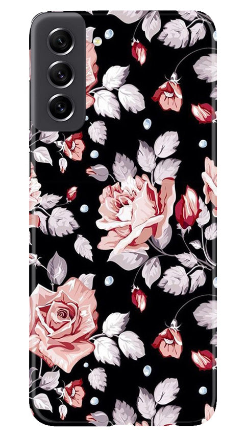 Pink rose Mobile Back Case for Samsung Galaxy S21 FE 5G (Design - 12) Pink rose Case for Samsung Galaxy S21 FE 5G