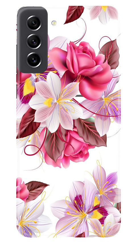 Beautiful flowers Mobile Back Case for Samsung Galaxy S21 FE 5G (Design - 23) Beautiful flowers Case for Samsung Galaxy S21 FE 5G