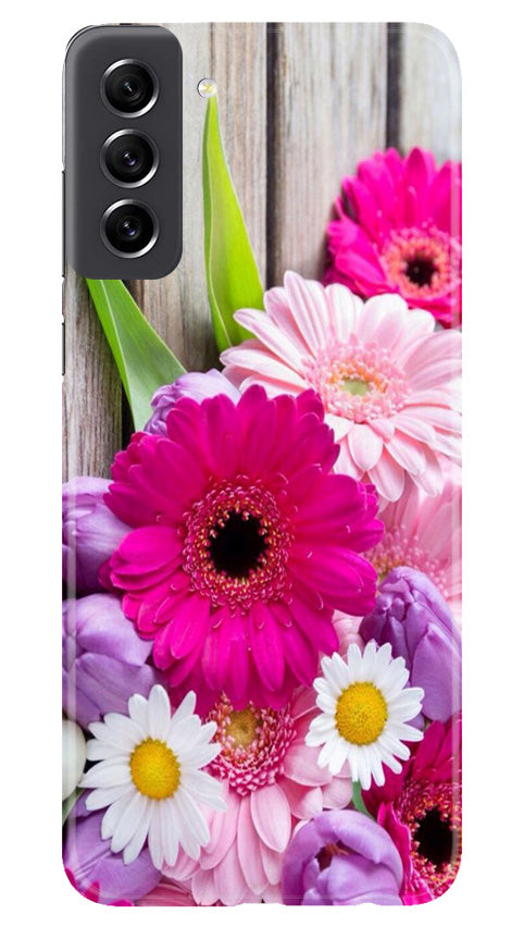 Coloful Daisy2 Mobile Back Case for Samsung Galaxy S21 FE 5G (Design - 76) Coloful Daisy2 Case for Samsung Galaxy S21 FE 5G