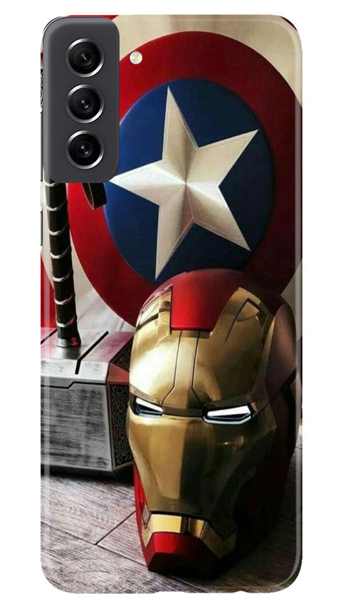 Ironman Captain America Mobile Back Case for Samsung Galaxy S21 FE 5G (Design - 223) Ironman Captain America Case for Samsung Galaxy S21 FE 5G (Design No. 223)