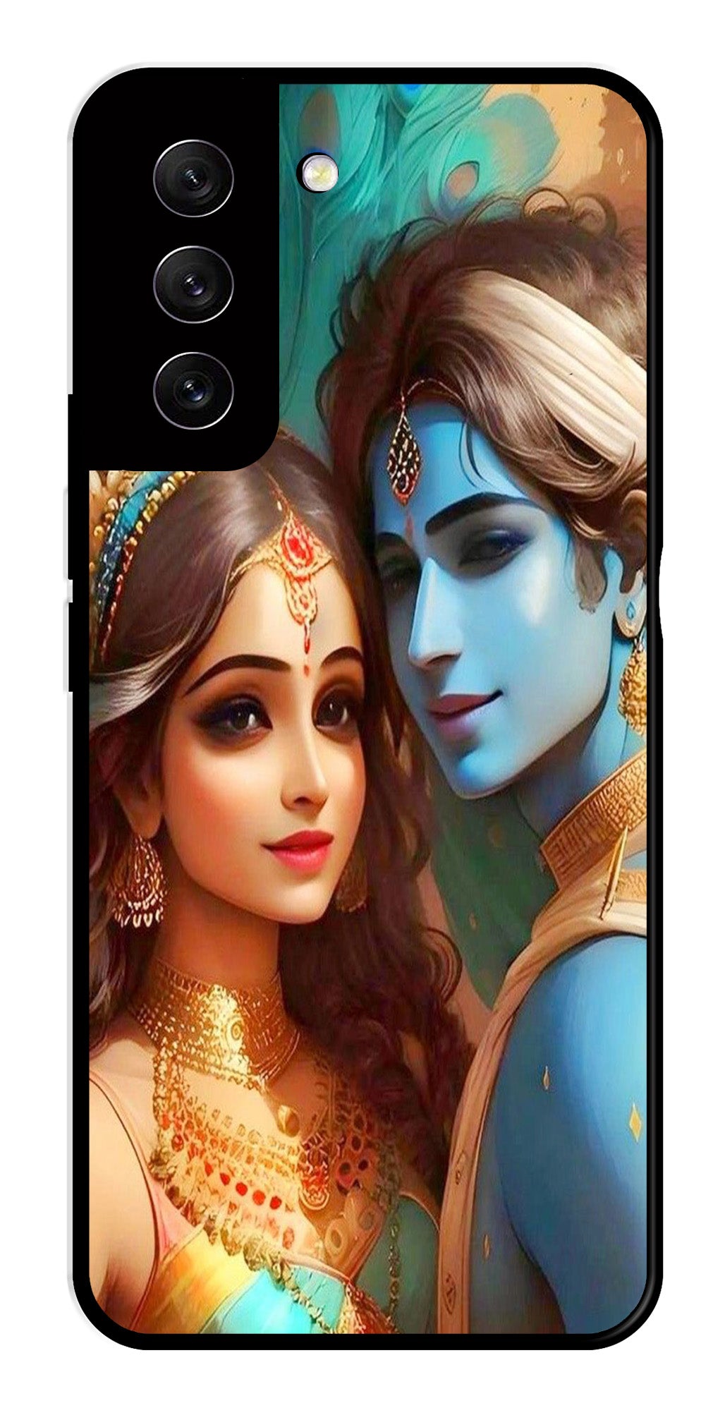 Lord Radha Krishna Metal Mobile Case for Samsung Galaxy S21 FE 5G Lord Radha Krishna Metal Mobile Case for Samsung Galaxy S21 FE 5G (Design No -01)