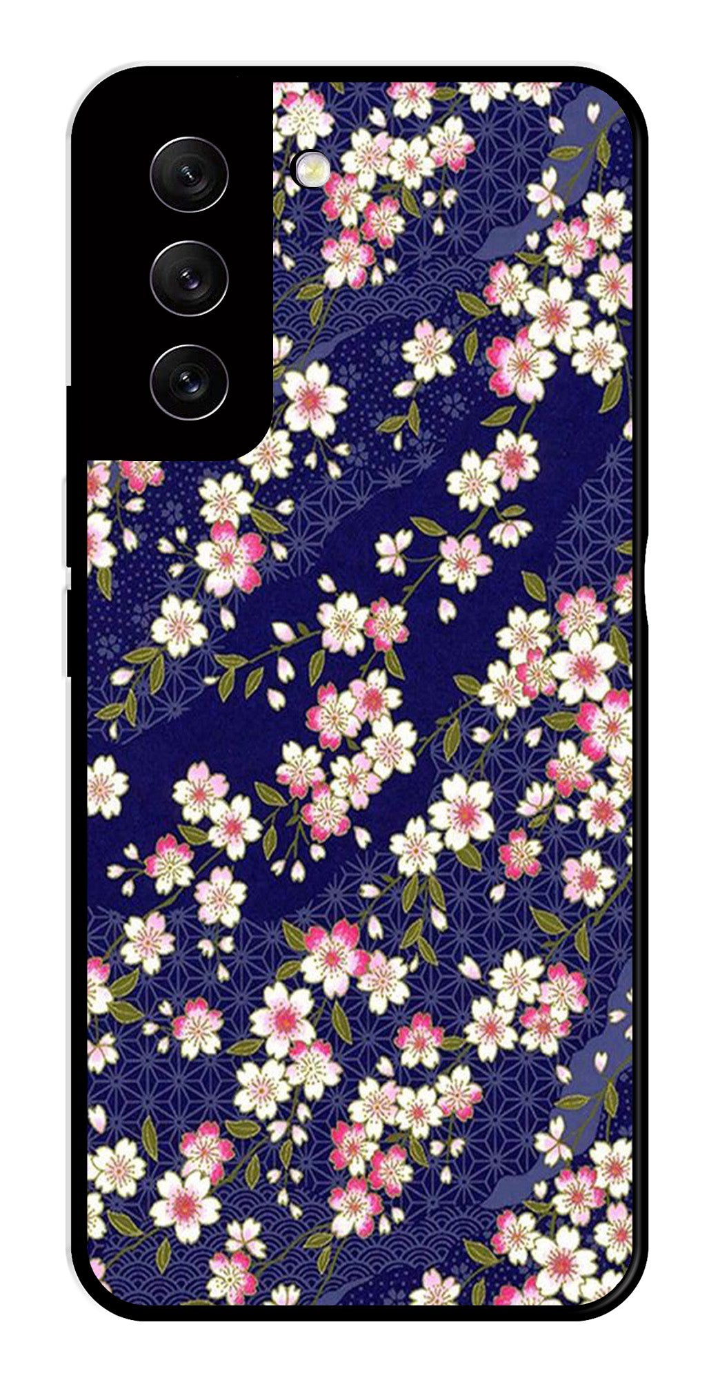 Flower Design Metal Mobile Case for Samsung Galaxy S21 FE 5G Flower Design Metal Mobile Case for Samsung Galaxy S21 FE 5G (Design No -25)