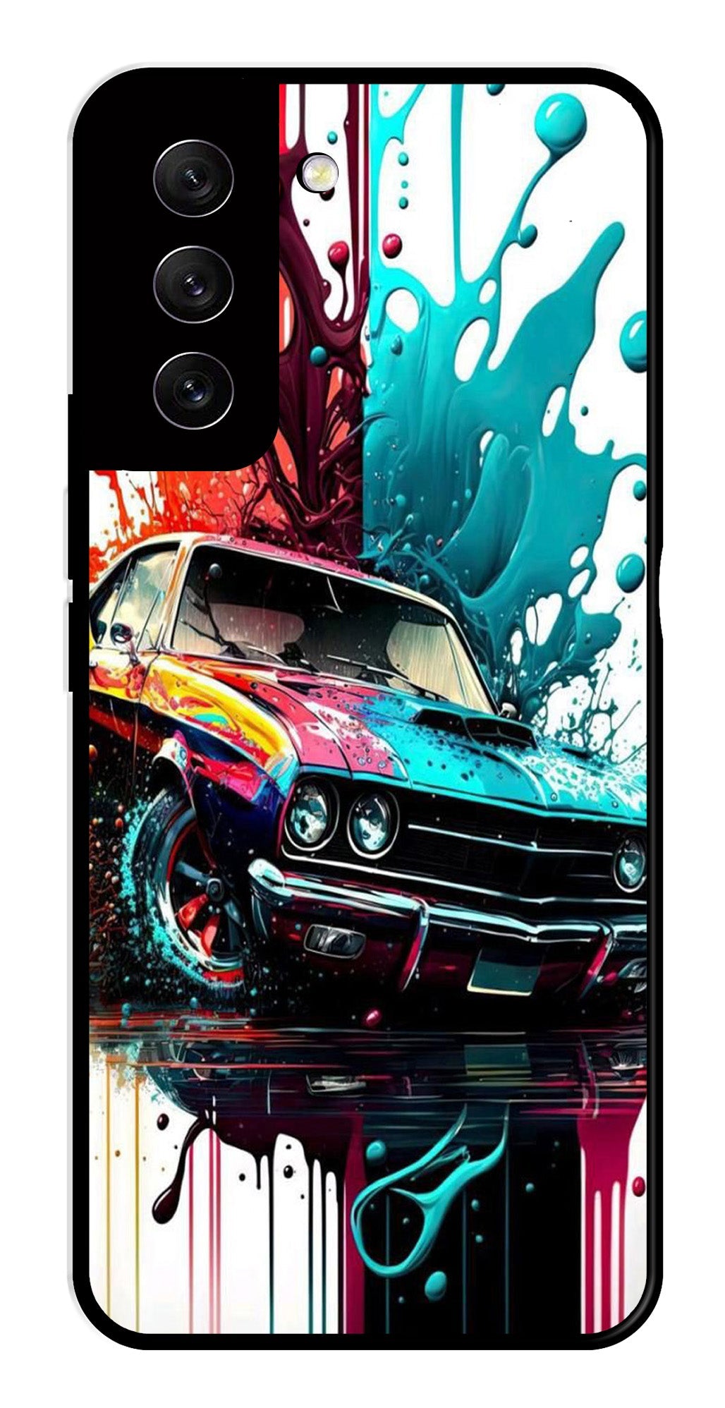Vintage Car Metal Mobile Case for Samsung Galaxy S21 FE 5G Vintage Car Metal Mobile Case for Samsung Galaxy S21 FE 5G (Design No -29)