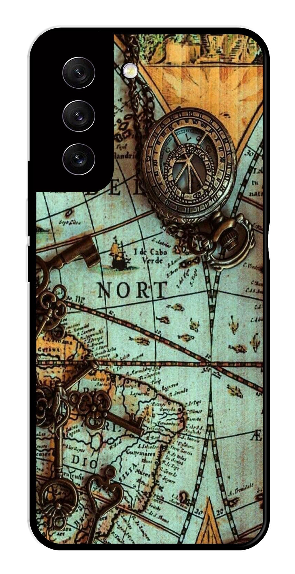 Map Design Metal Mobile Case for Samsung Galaxy S21 FE 5G Map Design Metal Mobile Case for Samsung Galaxy S21 FE 5G (Design No -54)