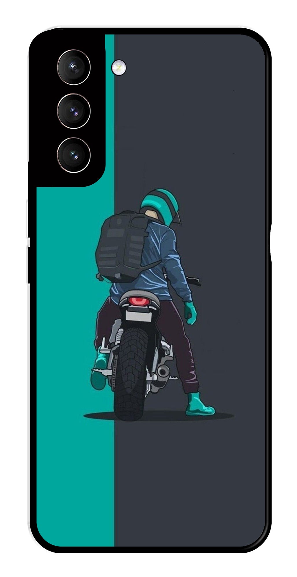 Bike Lover Metal Mobile Case for Samsung Galaxy S21 Plus 5G Bike Lover Metal Mobile Case for Samsung Galaxy S21 Plus 5G (Design No -05)