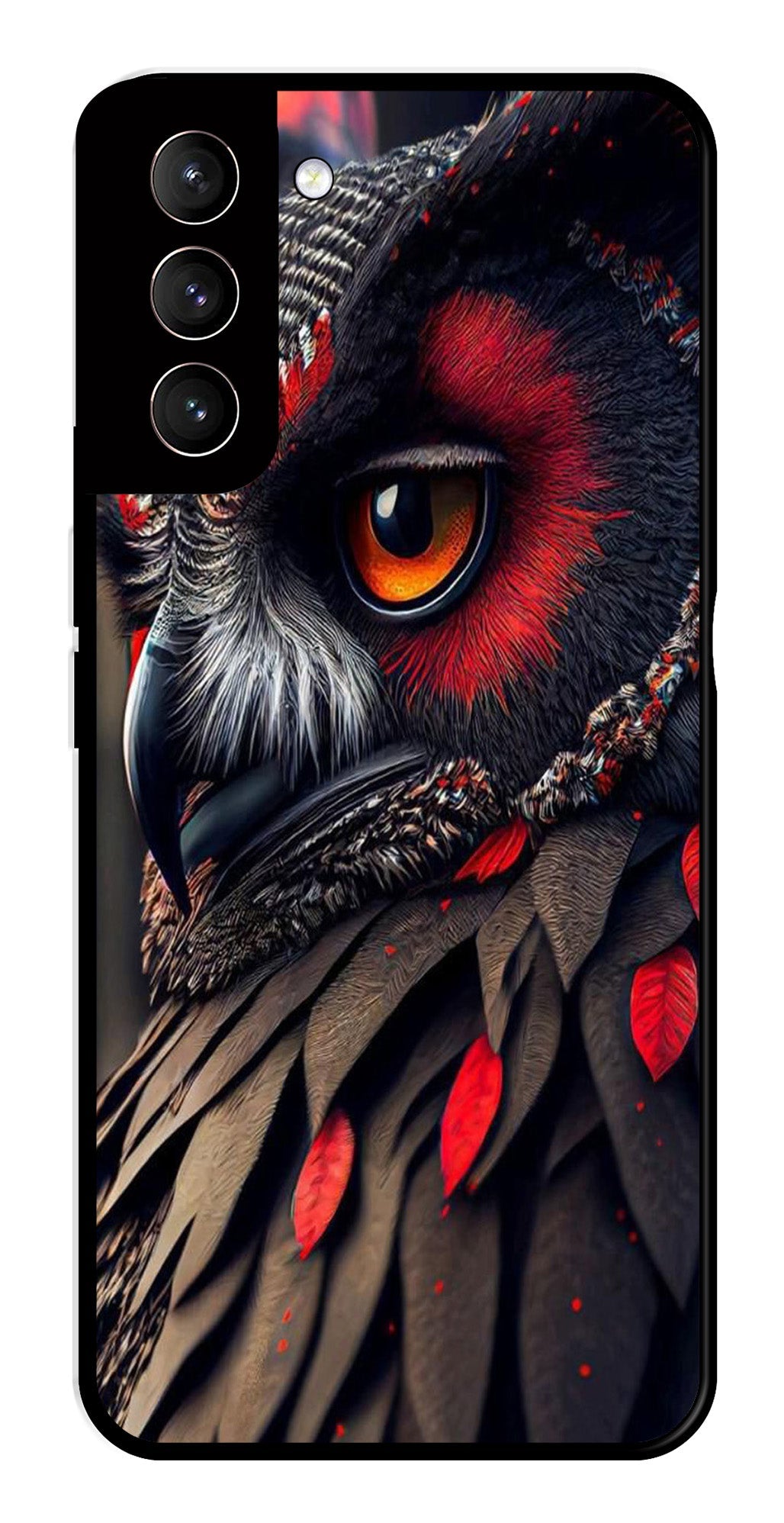 Owl Design Metal Mobile Case for Samsung Galaxy S21 5G Owl Design Metal Mobile Case for Samsung Galaxy S21 5G (Design No -26)