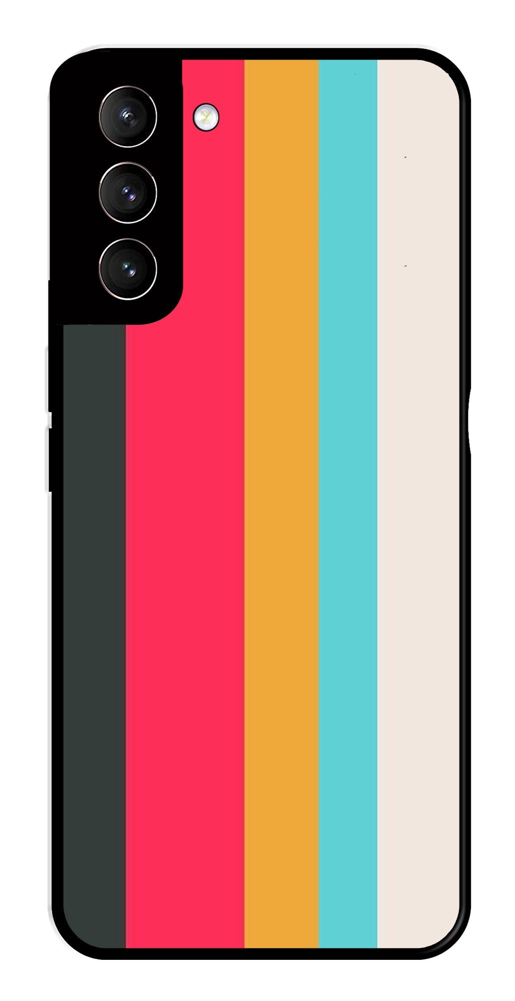 Muted Rainbow Metal Mobile Case for Samsung Galaxy S21 5G Muted Rainbow Metal Mobile Case for Samsung Galaxy S21 5G (Design No -31)