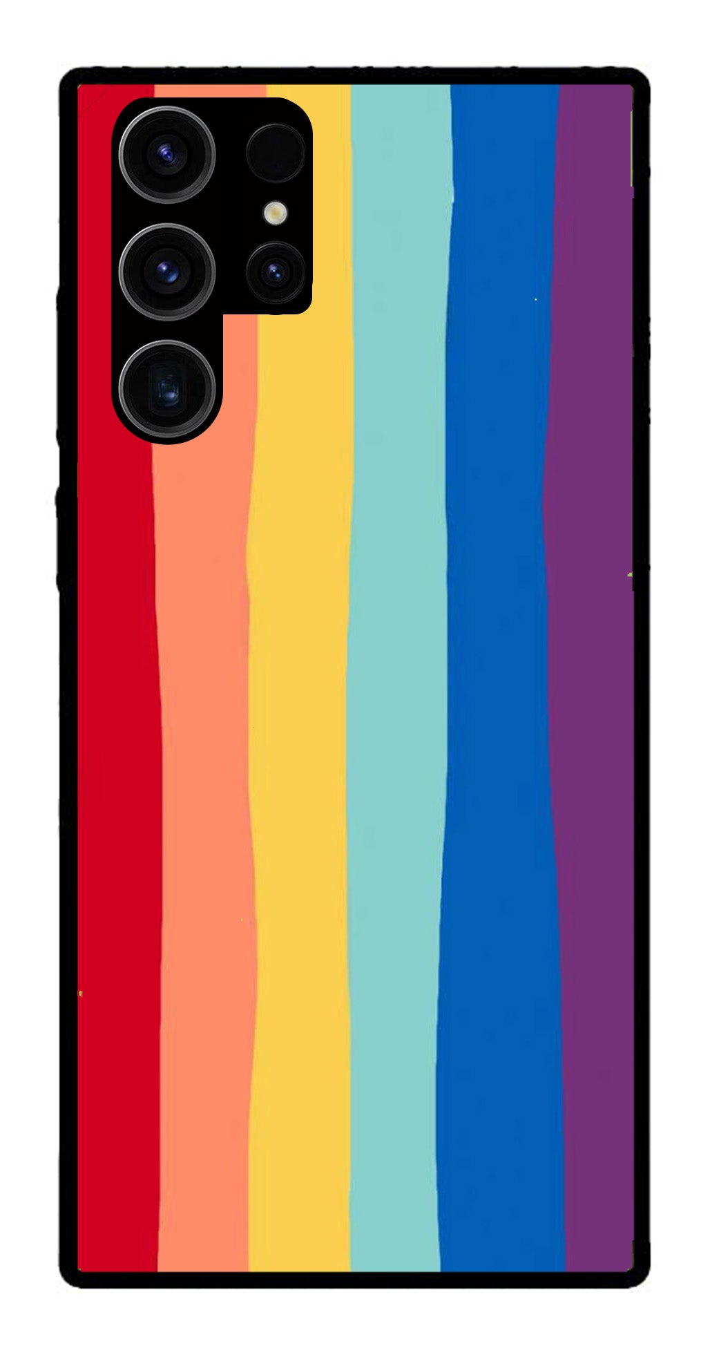 Rainbow MultiColor Metal Mobile Case for Samsung Galaxy S23 Ultra 5G Rainbow MultiColor Metal Mobile Case for Samsung Galaxy S23 Ultra 5G (Design No -03)