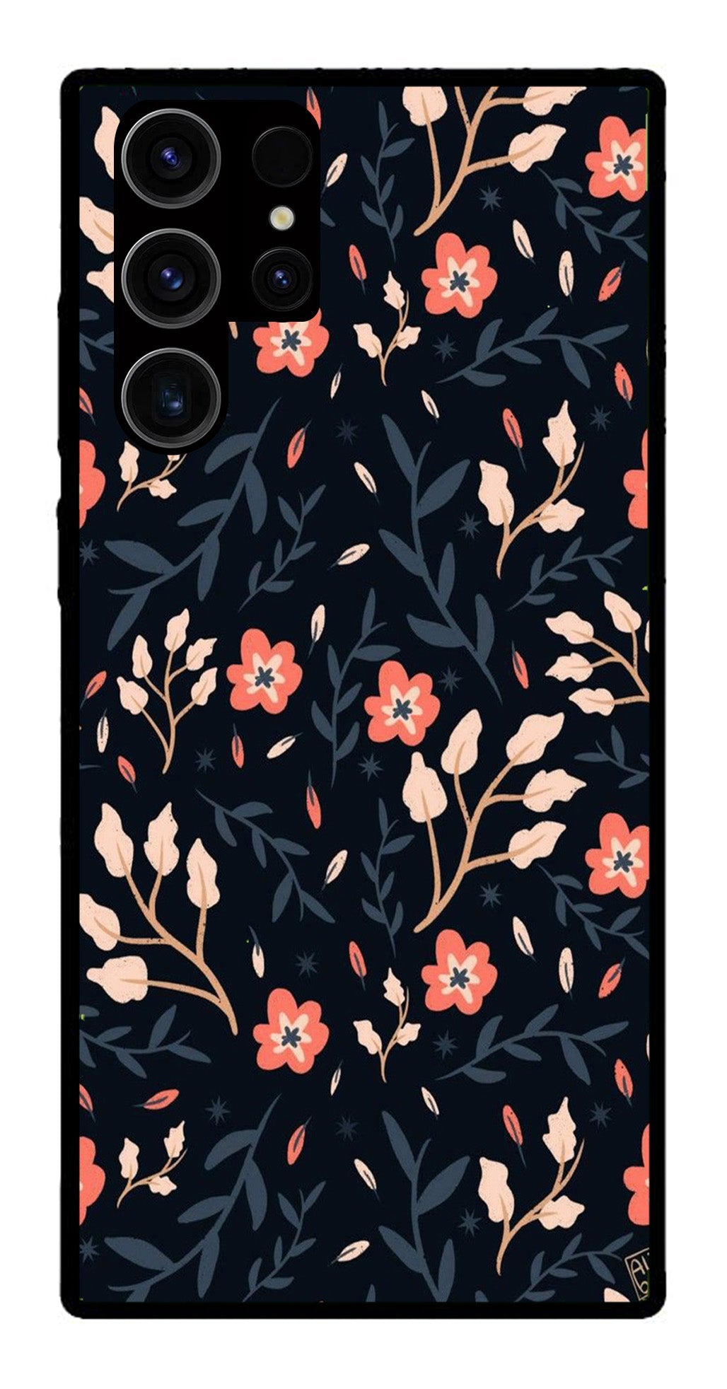 Floral Pattern Metal Mobile Case for Samsung Galaxy S22 Ultra 5G Floral Pattern Metal Mobile Case for Samsung Galaxy S22 Ultra 5G (Design No -10)