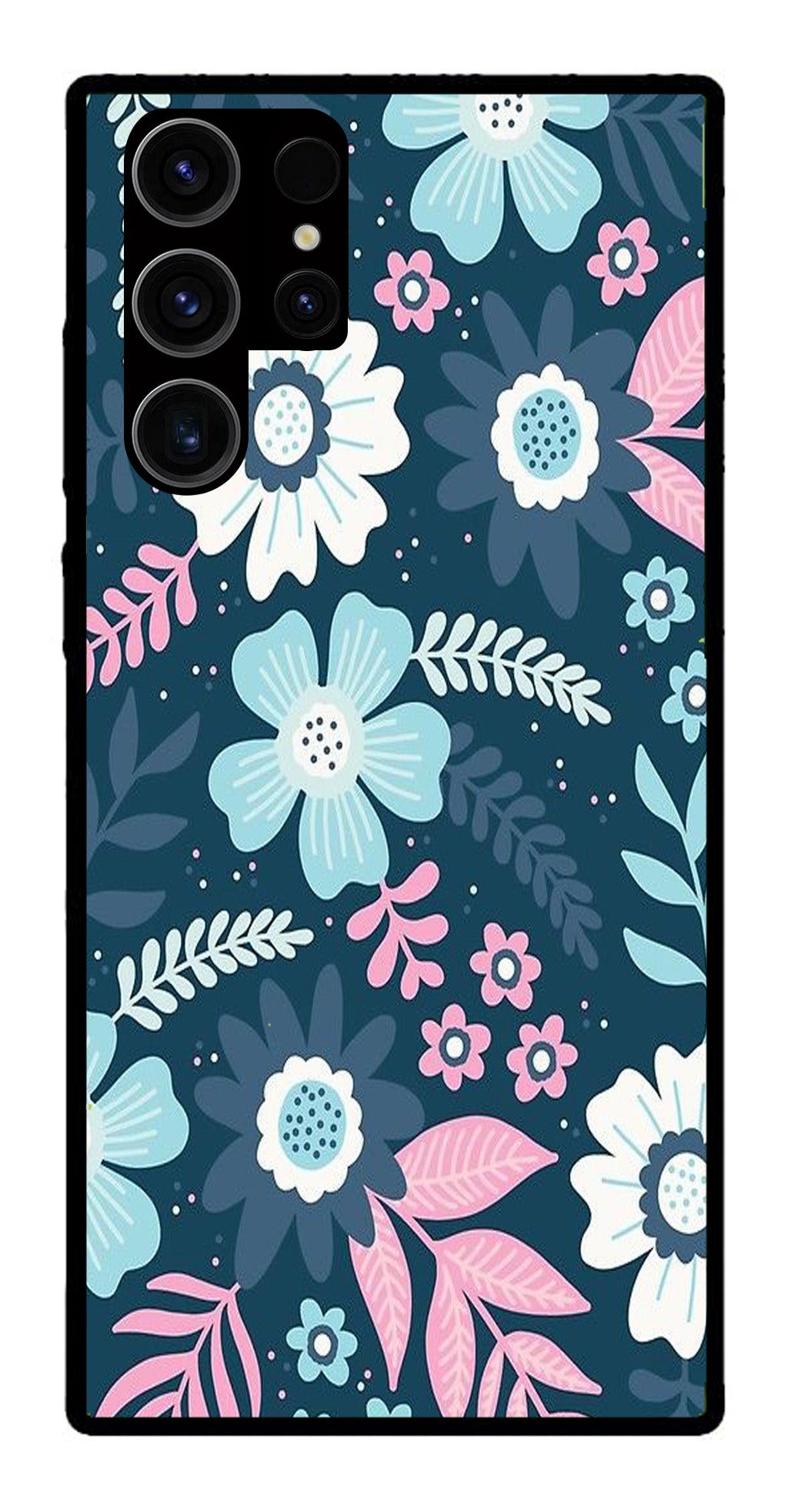 Flower Leaves Design Metal Mobile Case for Samsung Galaxy S22 Ultra 5G Flower Leaves Design Metal Mobile Case for Samsung Galaxy S22 Ultra 5G (Design No -50)