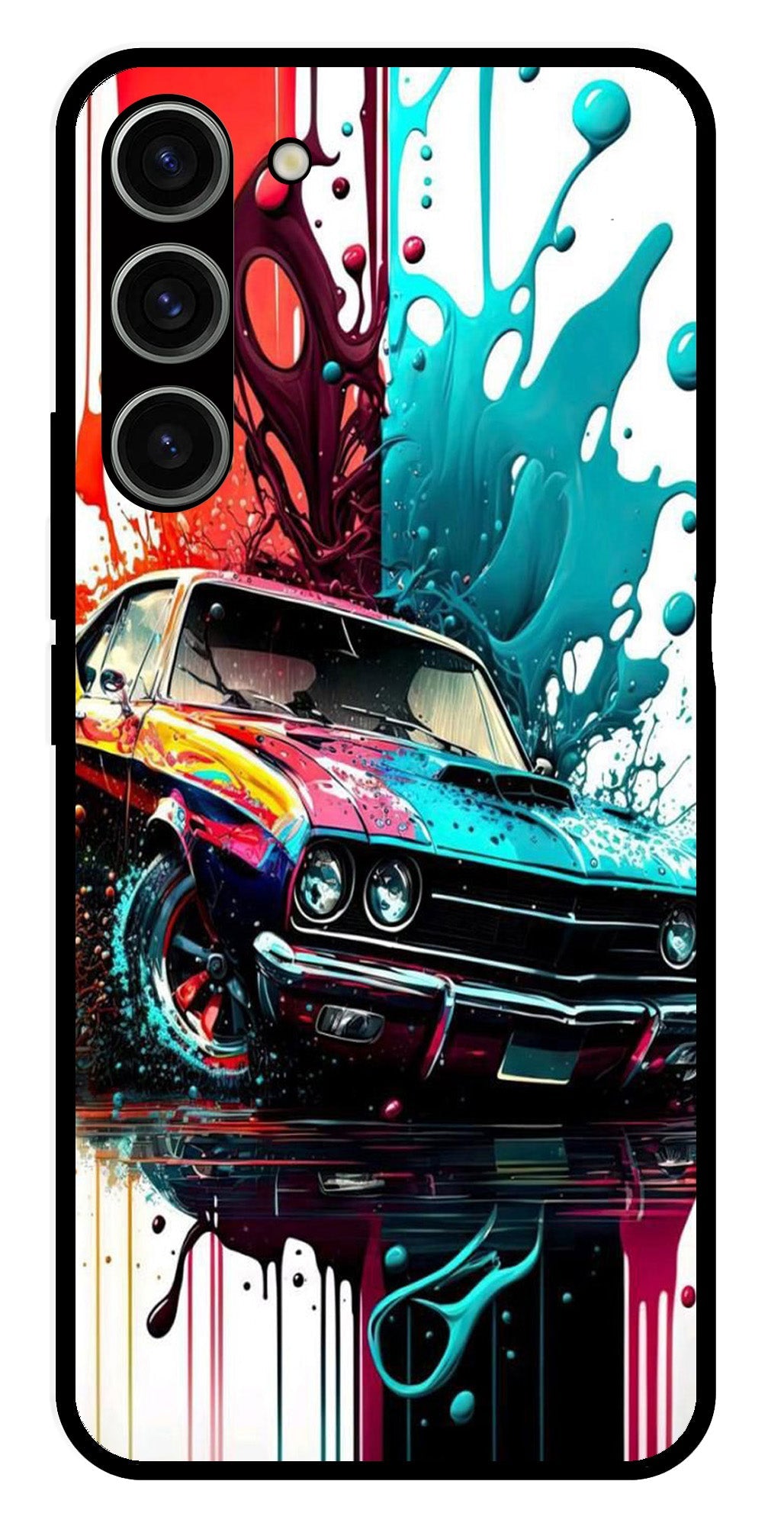 Vintage Car Metal Mobile Case for Samsung Galaxy S23 Plus 5G Vintage Car Metal Mobile Case for Samsung Galaxy S23 Plus 5G (Design No -29)