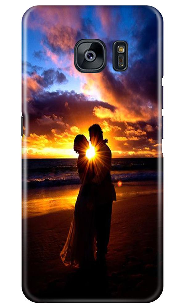 Couple Sea shore Mobile Back Case for Samsung Galaxy S7 Edge (Design - 13) Couple Sea shore Case for Samsung Galaxy S7 Edge