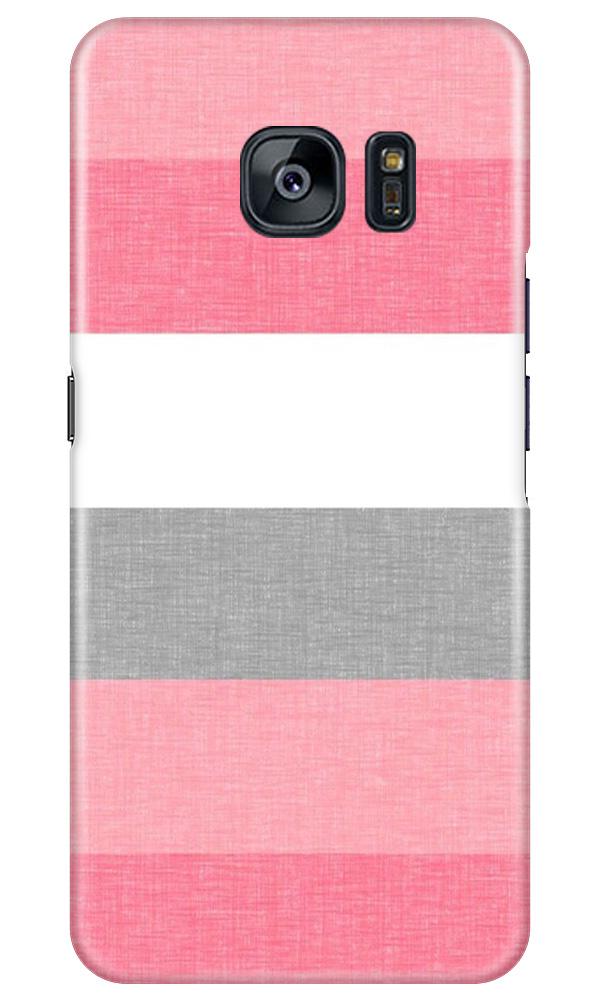 Pink white pattern Mobile Back Case for Samsung Galaxy S7 Edge (Design - 55) Pink white pattern Case for Samsung Galaxy S7 Edge