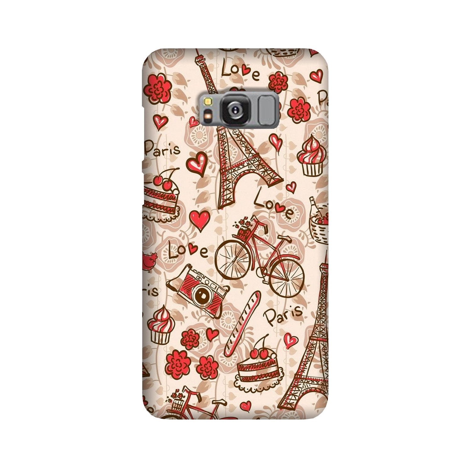 Love Paris Case for Galaxy S8 (Design - 103) Love Paris Case for Galaxy S8 (Design - 103)