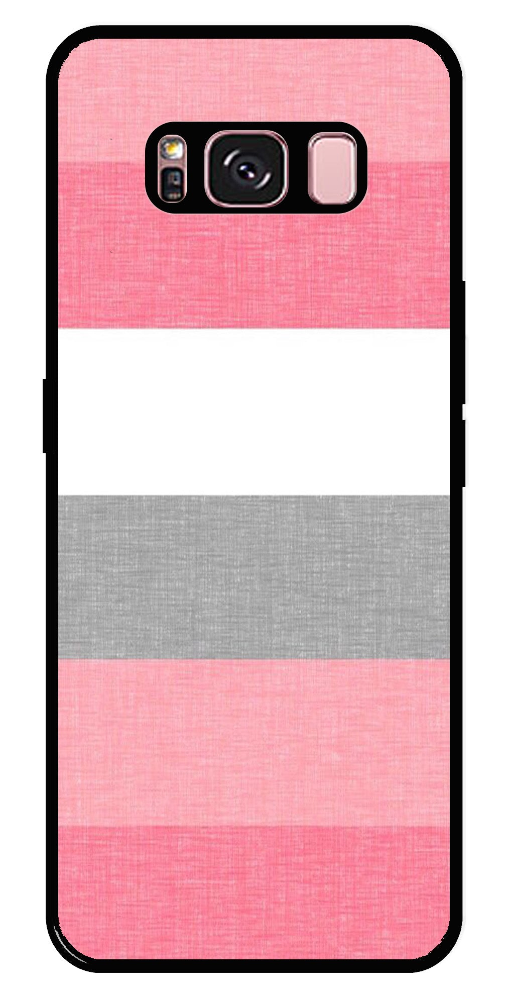 Pink Pattern Metal Mobile Case for Samsung Galaxy S8 Plus Pink Pattern Metal Mobile Case for Samsung Galaxy S8 Plus (Design No -23)