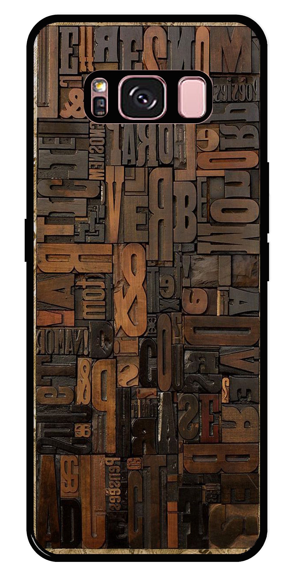 Alphabets Metal Mobile Case for Samsung Galaxy S8 Plus Alphabets Metal Mobile Case for Samsung Galaxy S8 Plus (Design No -32)